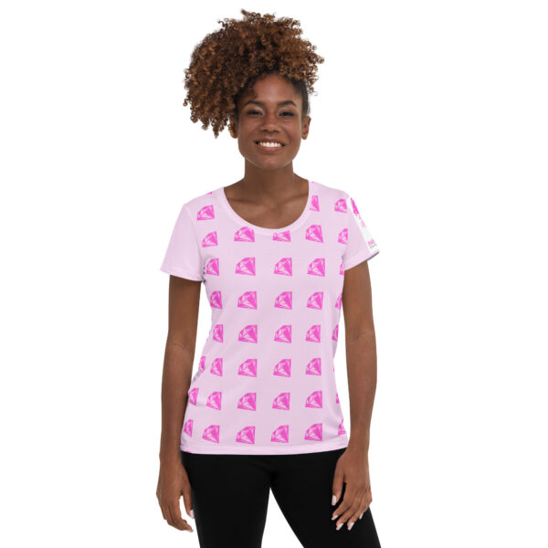 All-Over Print Women's Athletic T-shirt - Image 9
