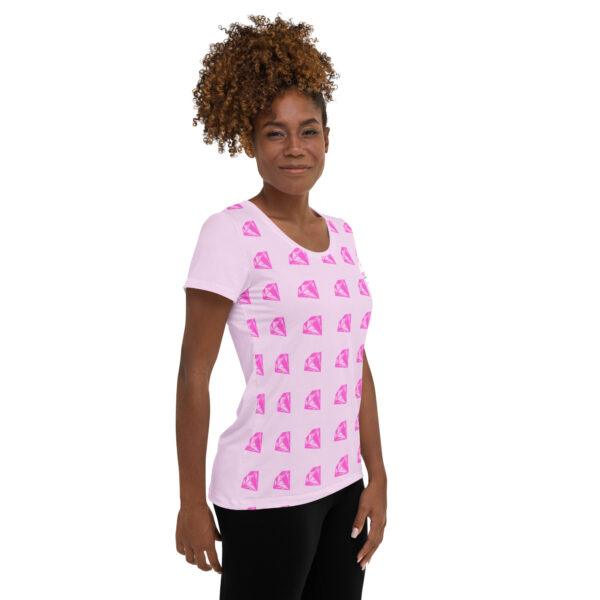 All-Over Print Women's Athletic T-shirt - Image 2