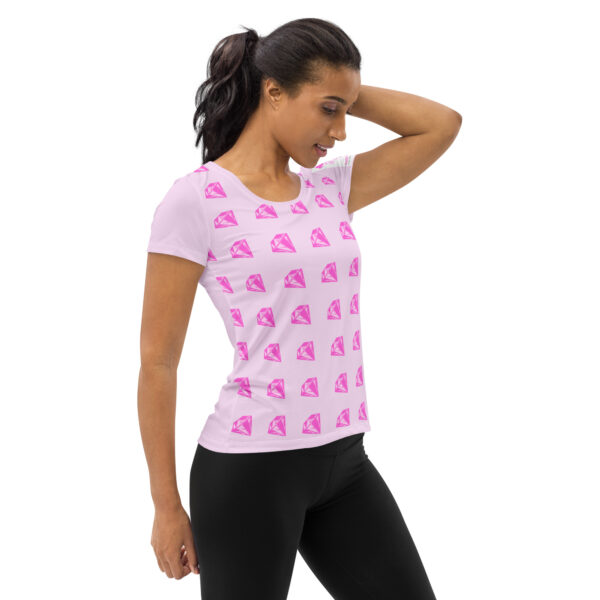 All-Over Print Women's Athletic T-shirt - Image 7